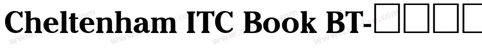 Cheltenham ITC Book BT字体转换
